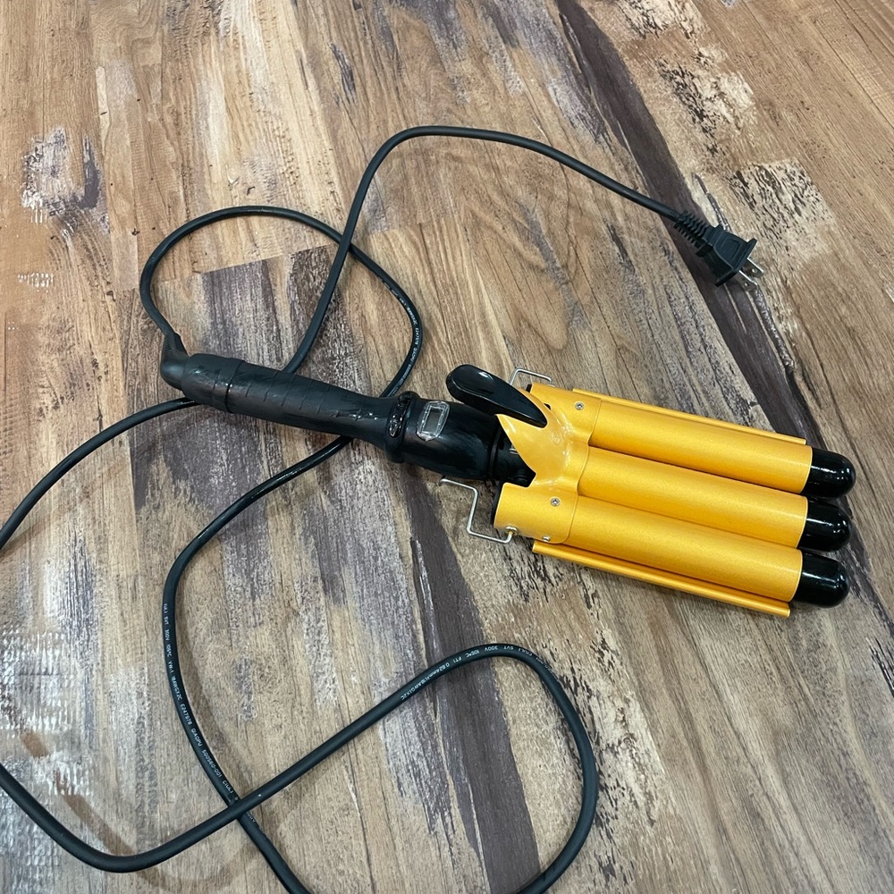 Alure Three Barrel Hair Waver/Crimper with LCD Temperature Display